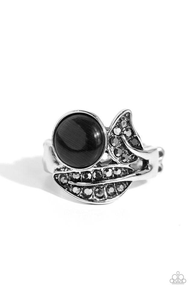 Cats Eye Candy - Black - Paparazzi Ring Image