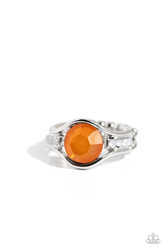 Meadow Mist - Orange - Paparazzi Ring Image