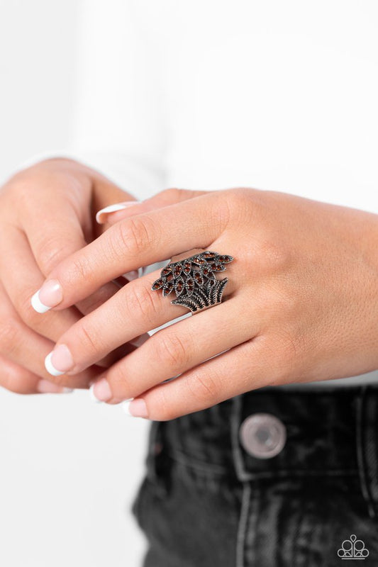 Fearlessly Feathered - Brown - Paparazzi Ring Image