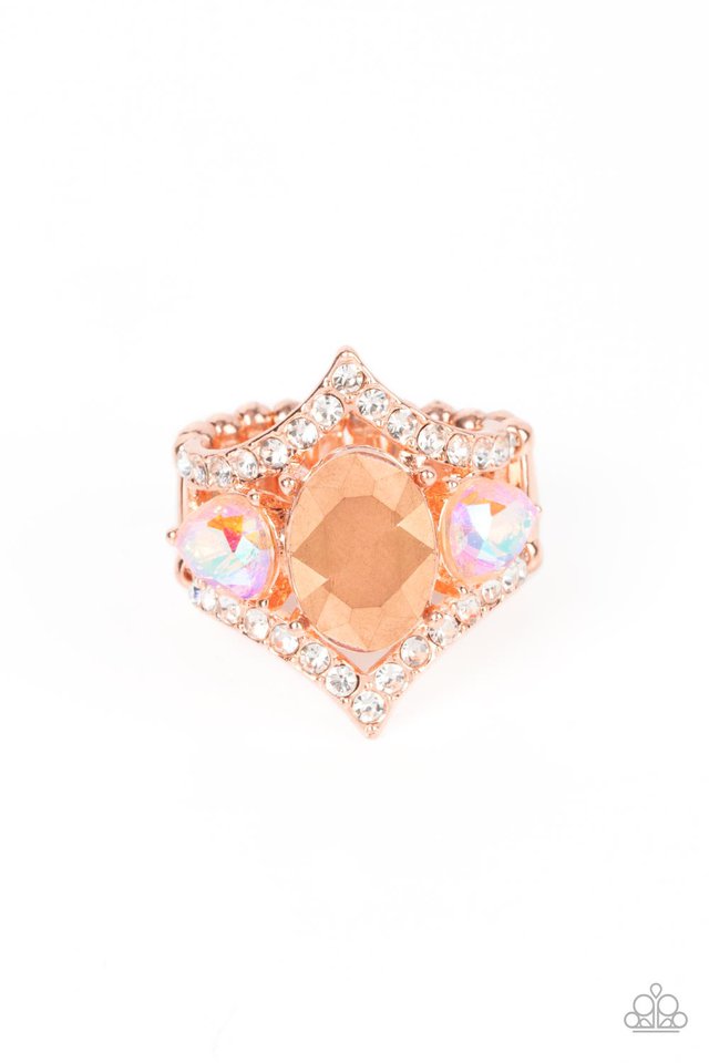 ���Bow Down to Dazzle - Copper - Paparazzi Ring Image