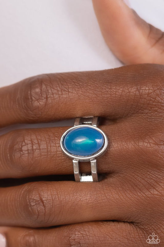 Opal Pools - Blue - Paparazzi Ring Image