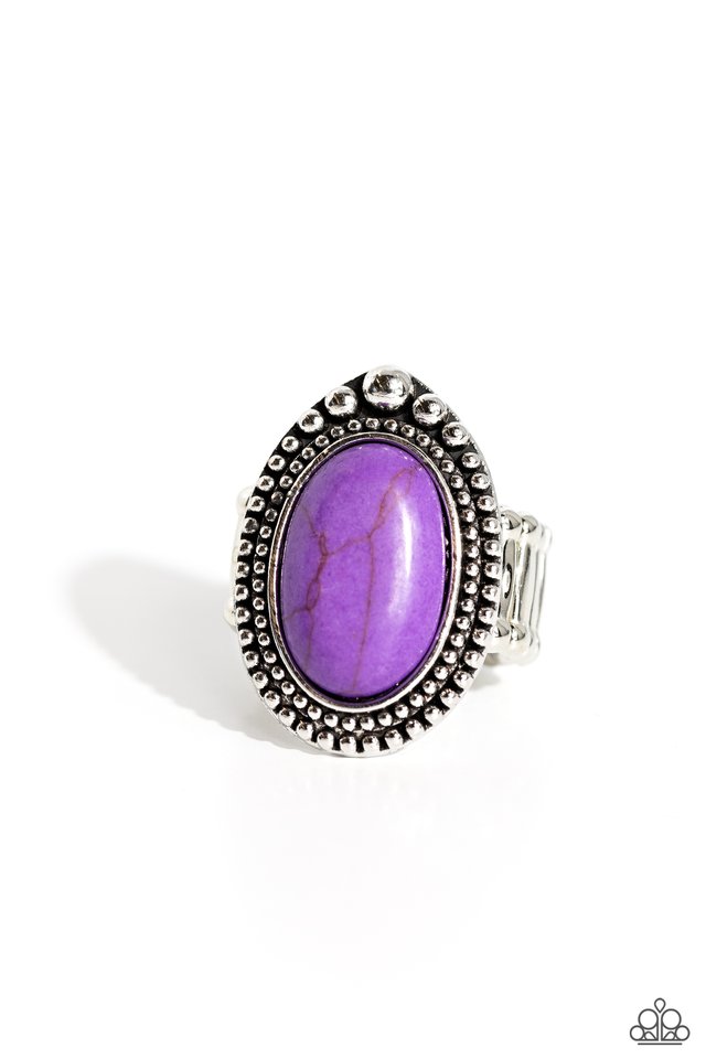 Chiseled Canyons - Purple - Paparazzi Ring Image