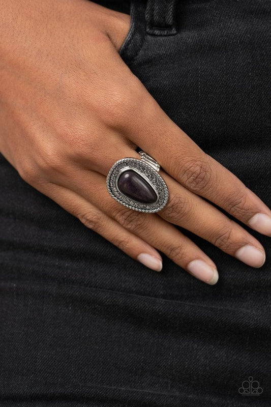 Downtown Desertscape - Black - Paparazzi Ring Image