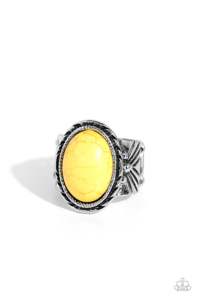 Earthen-WEAR - Yellow - Paparazzi Ring Image