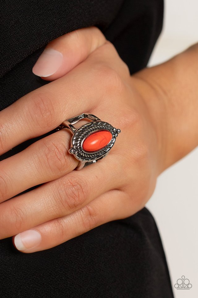 Mojave Metro - Orange - Paparazzi Ring Image