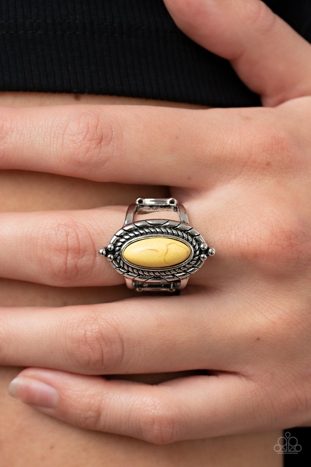 Mojave Metro - Yellow - Paparazzi Ring Image