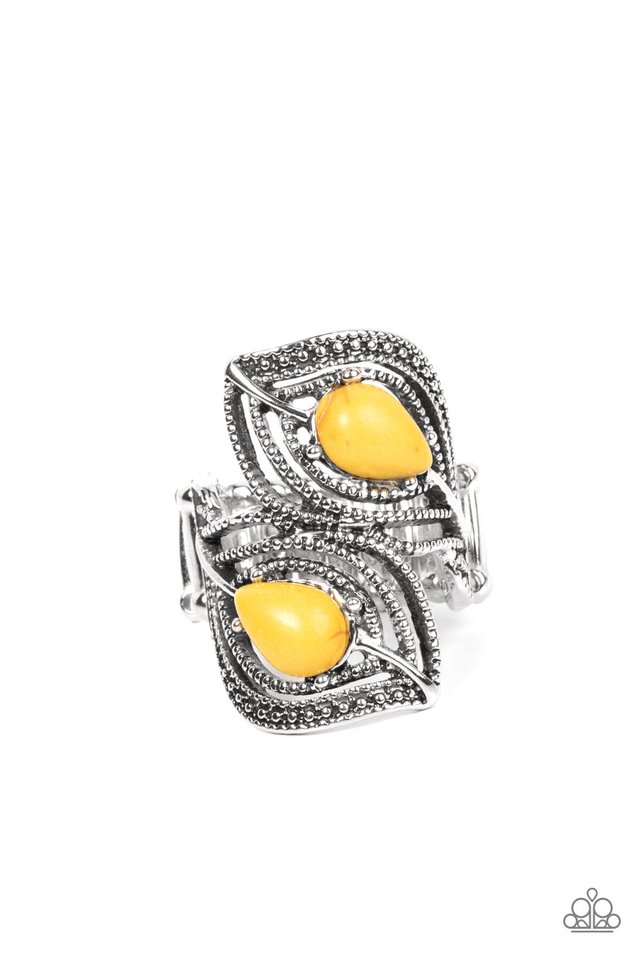 Mesa Mystique - Yellow - Paparazzi Ring Image