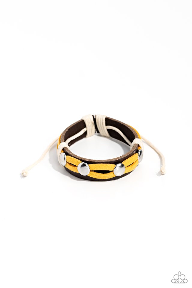 Ready to Ride - Yellow - Paparazzi Bracelet Image