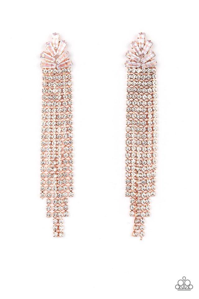 Overnight Sensation - Copper - Paparazzi Earring Image