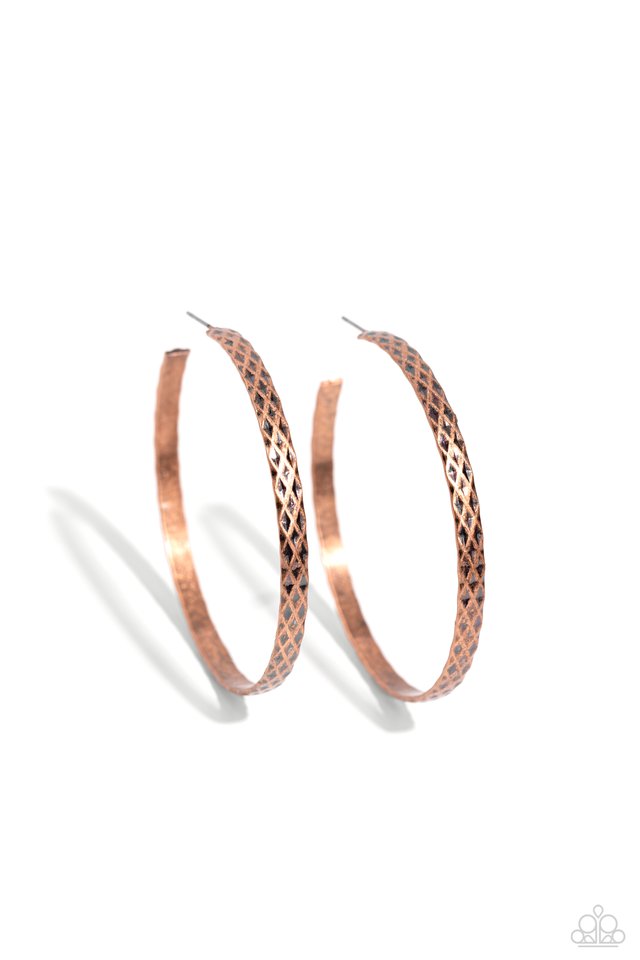 HOOP-De-Do - Copper - Paparazzi Earring Image