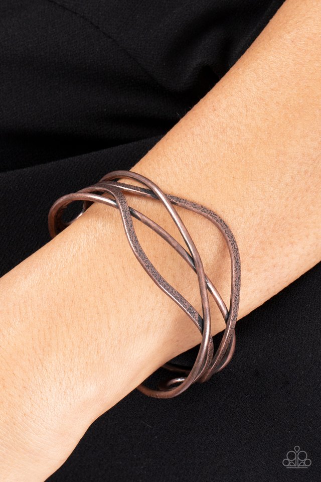 Fierce Fusion - Copper - Paparazzi Bracelet Image