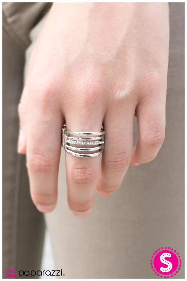 Paparazzi Ring ~ Im All In - Silver