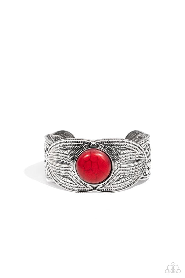 Western Odyssey - Red - Paparazzi Bracelet Image