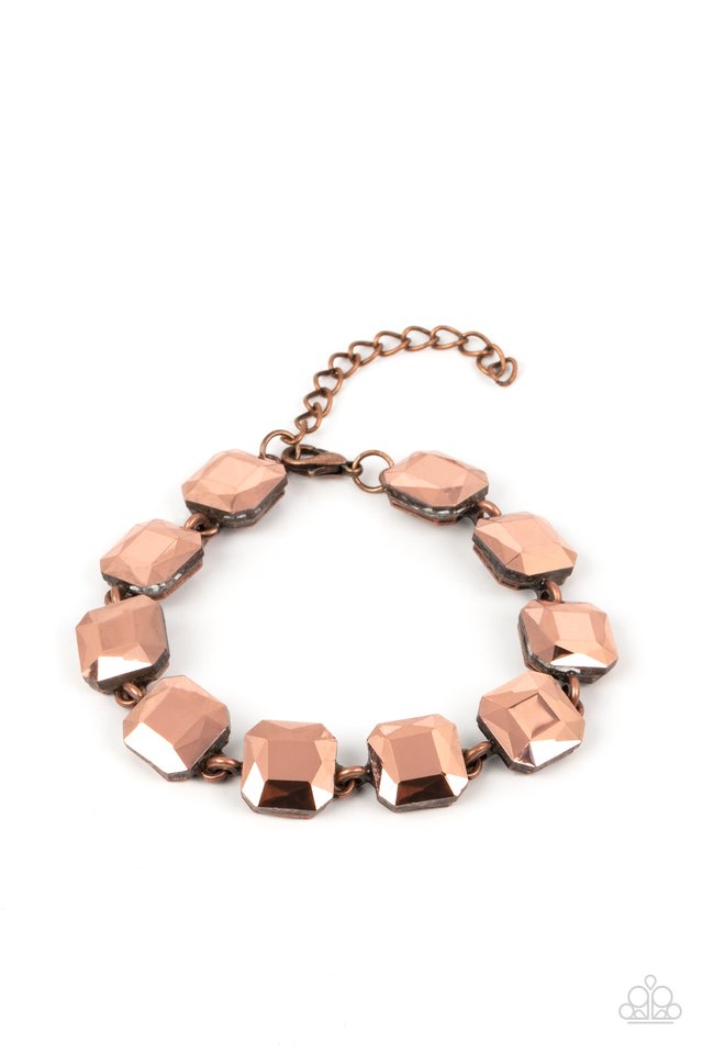 Mind-Blowing Bling - Copper - Paparazzi Bracelet Image