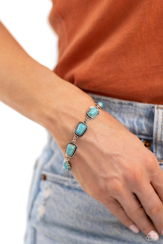 Chasing Canyons - Blue - Paparazzi Bracelet Image