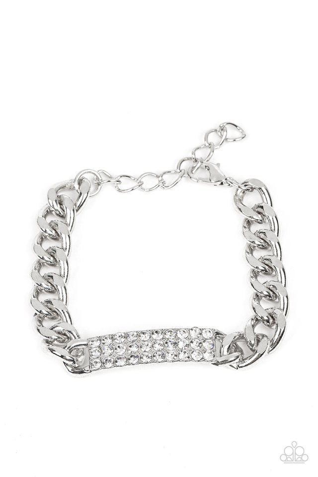 Icy Impact - White - Paparazzi Bracelet Image