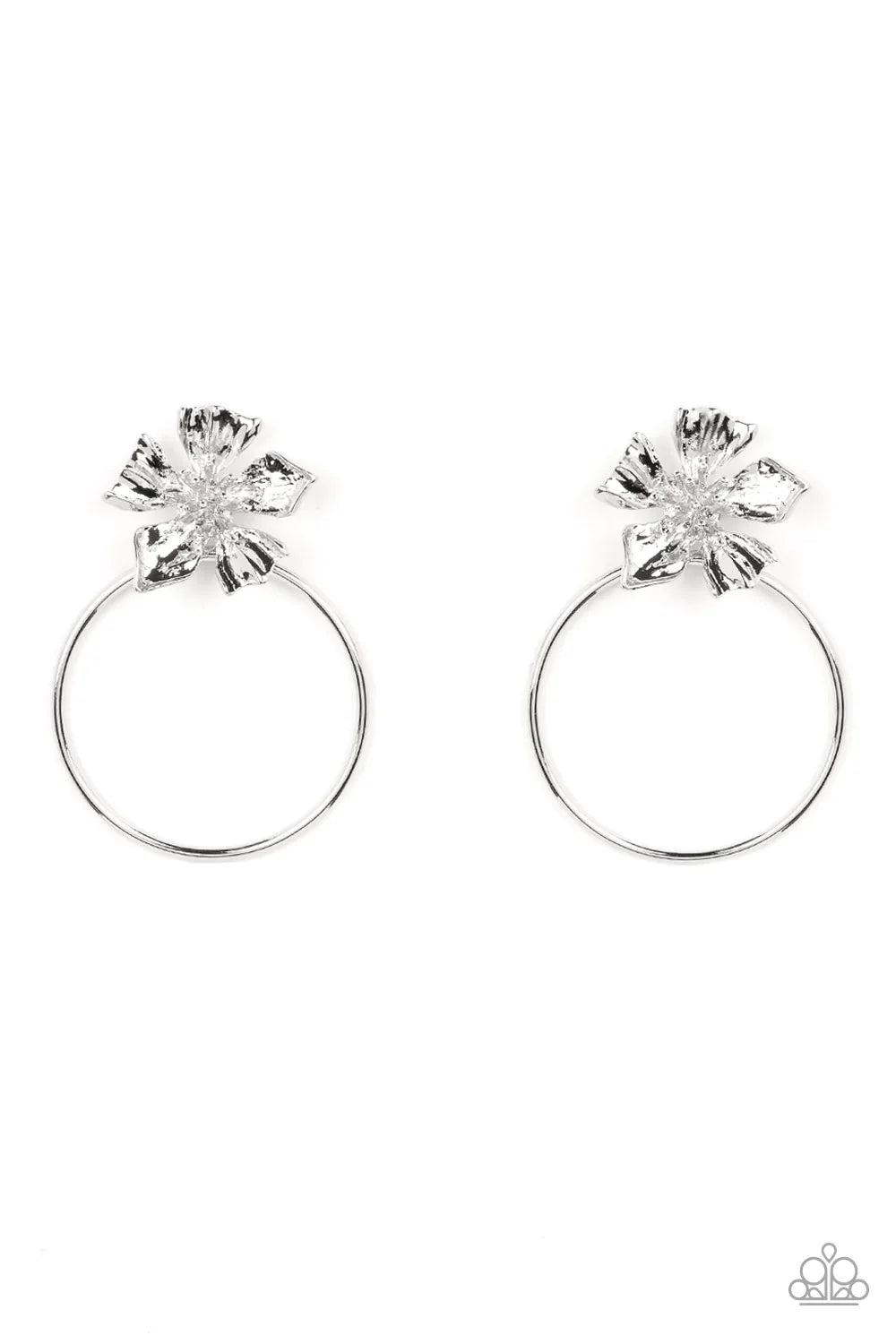 Paparazzi Earring ~ Buttercup Bliss - Silver