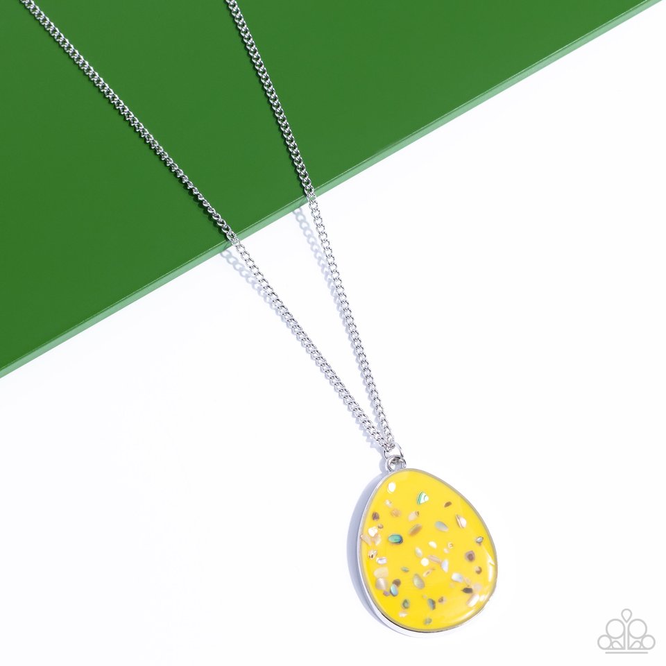 Shimmering Seafloors - Yellow - Paparazzi Necklace Image