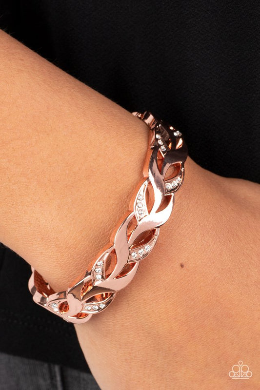 Editor-in-LEAF - Copper - Paparazzi Bracelet Image