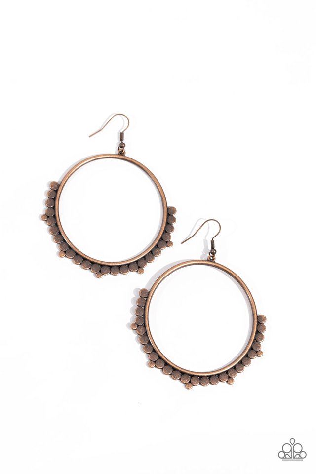 Ultra Untamable - Copper - Paparazzi Earring Image