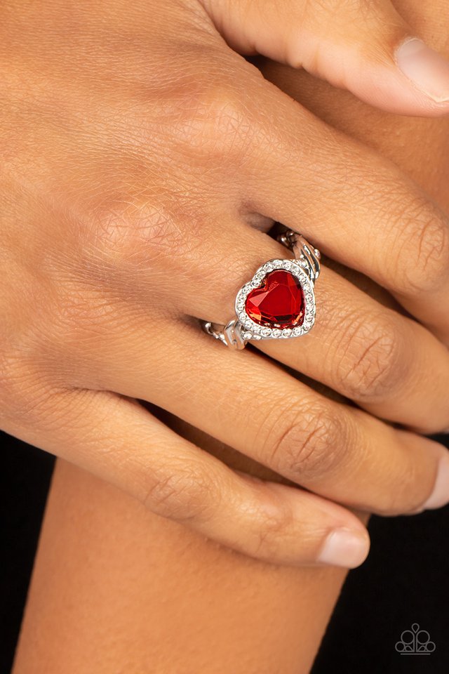 Committed to Cupid - Red - Paparazzi Ring Image