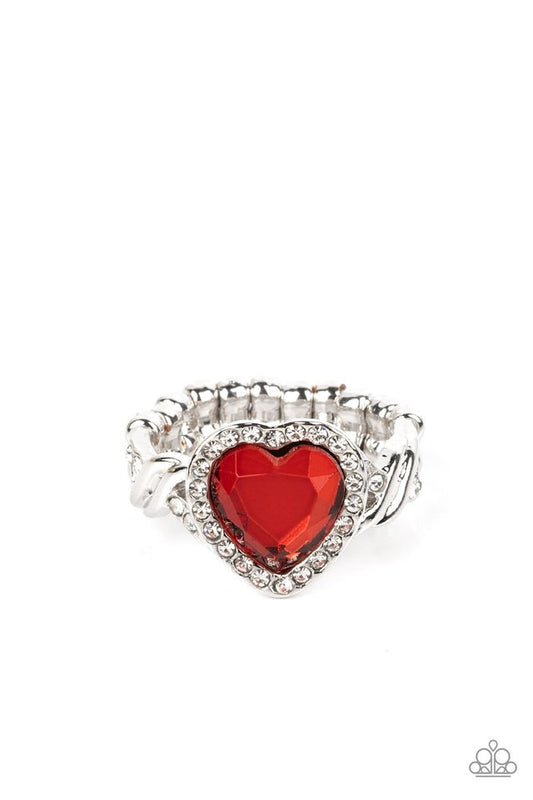 Committed to Cupid - Red - Paparazzi Ring Image