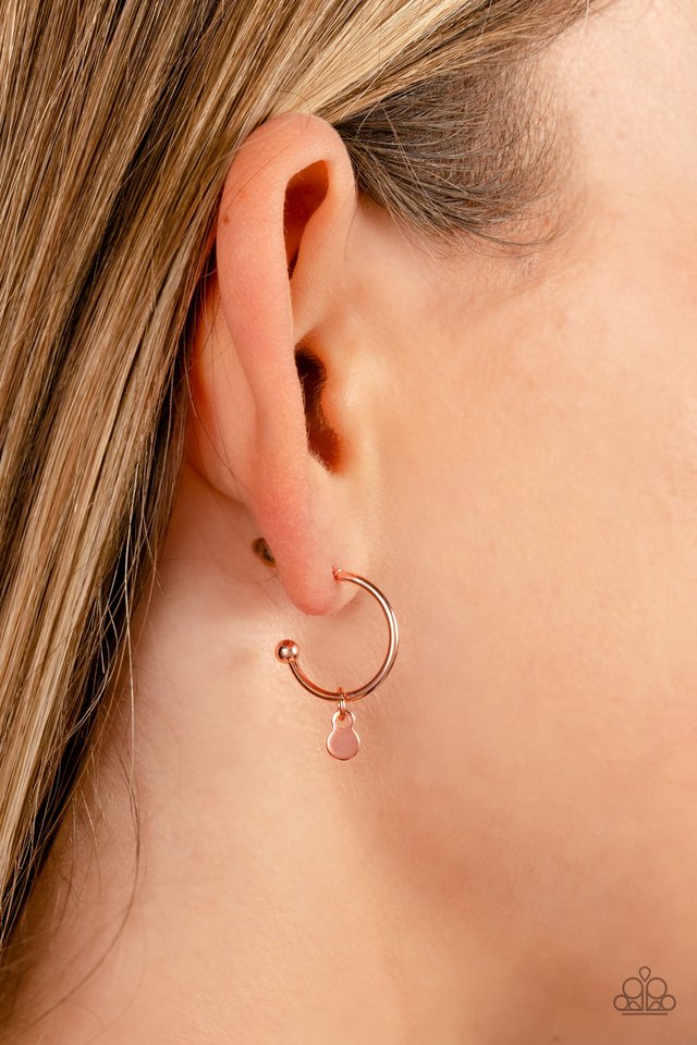 Modern Model - Copper - Paparazzi Earring Image