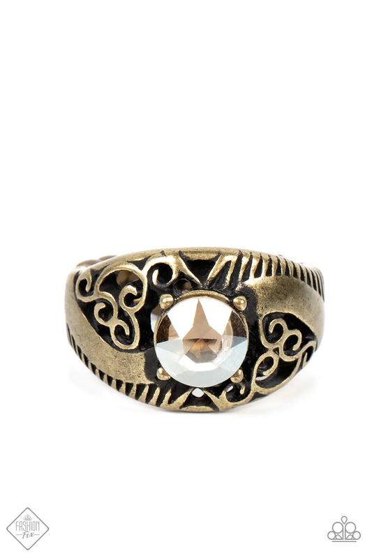 Paparazzi Ring ~ Shimmer in Time - Brass