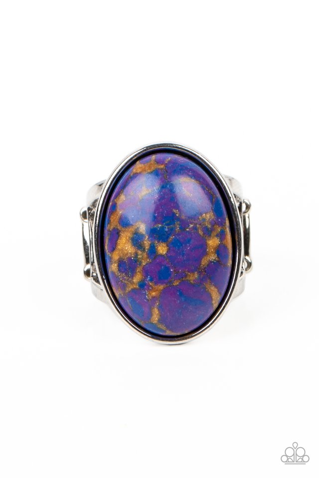 Majestic Marbling - Purple - Paparazzi Ring Image