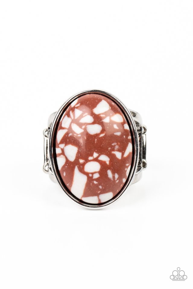 Majestic Marbling - Brown - Paparazzi Ring Image