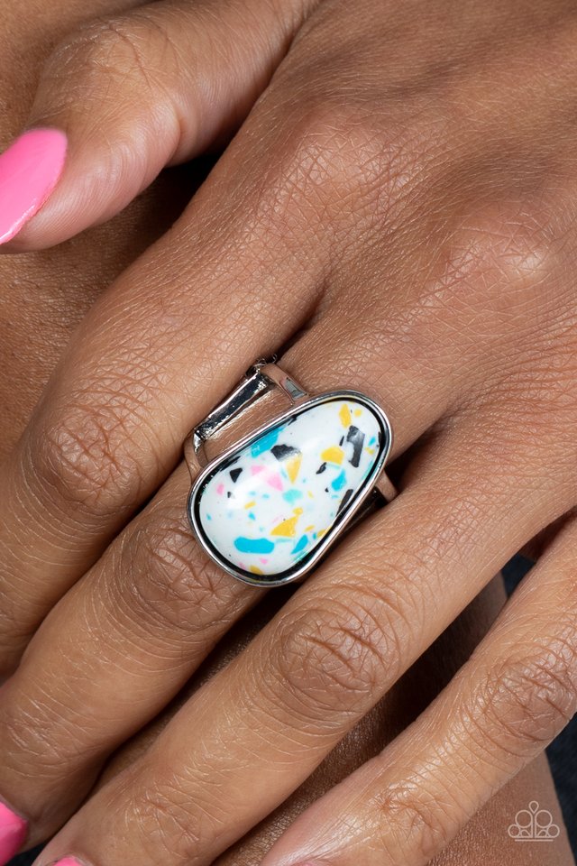 Bodacious Babe - White - Paparazzi Ring Image