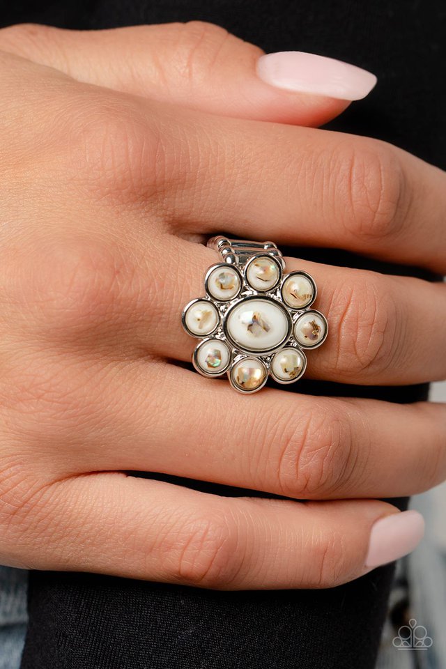 Time to SHELL-ebrate - White - Paparazzi Ring Image