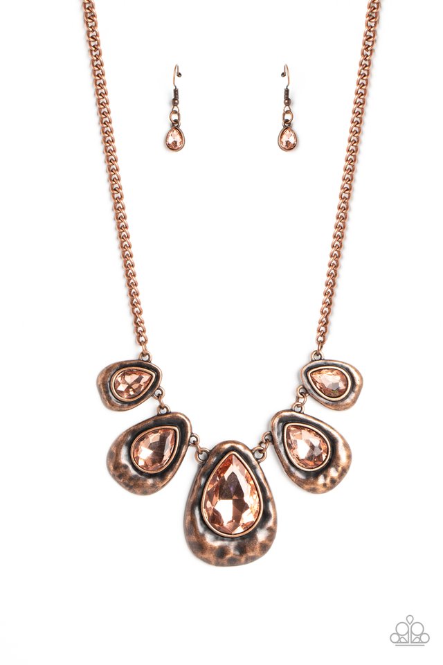 Formally Forged - Copper - Paparazzi Necklace Image