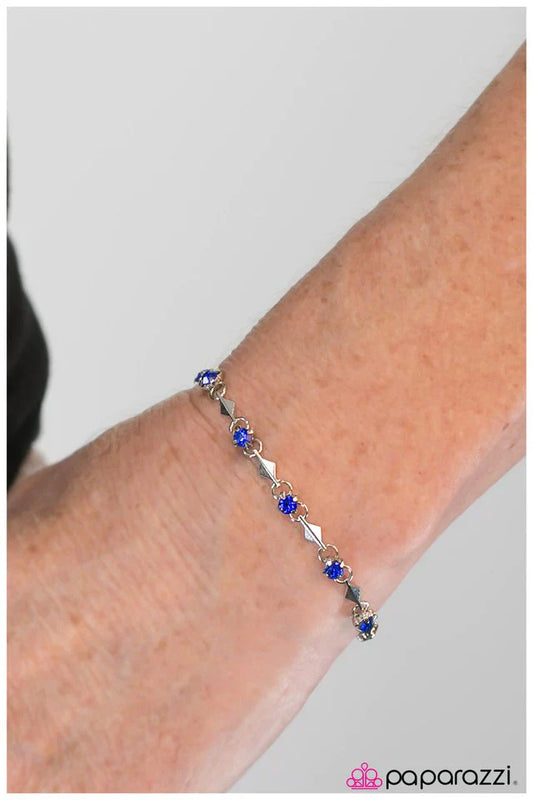 Paparazzi Bracelet ~ Sparkle and Shine - Blue