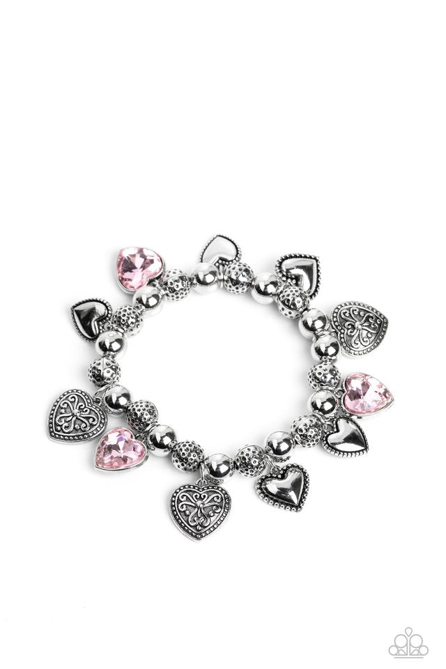 Charming Crush - Pink - Paparazzi Bracelet Image