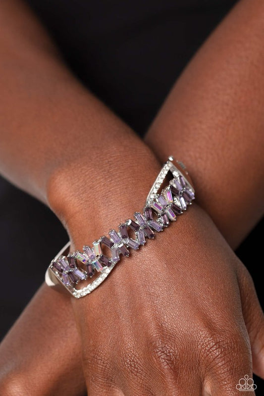 Timeless Trifecta - Purple - Paparazzi Bracelet Image
