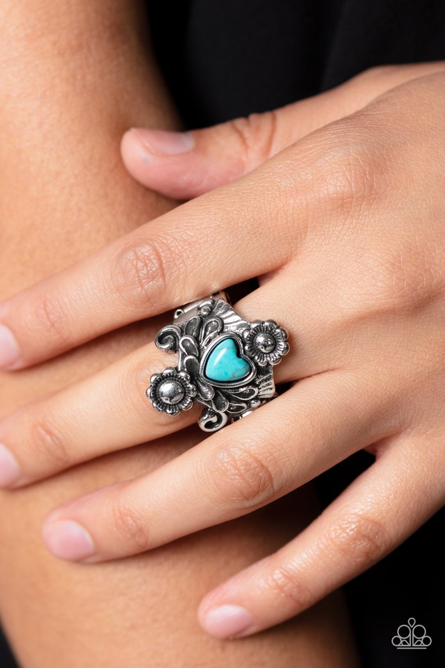 Trailblazing Tribute - Blue - Paparazzi Ring Image