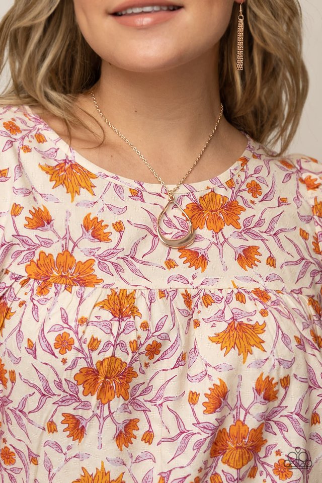 Subtle Season - Rose Gold - Paparazzi Necklace Image