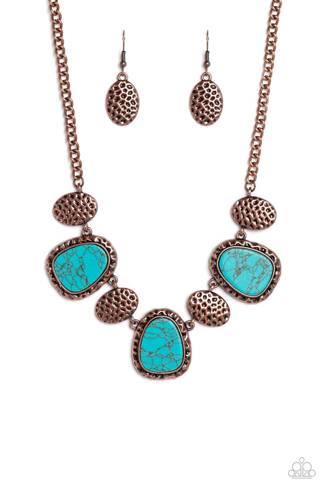 Badlands Border - Copper - Paparazzi Necklace Image