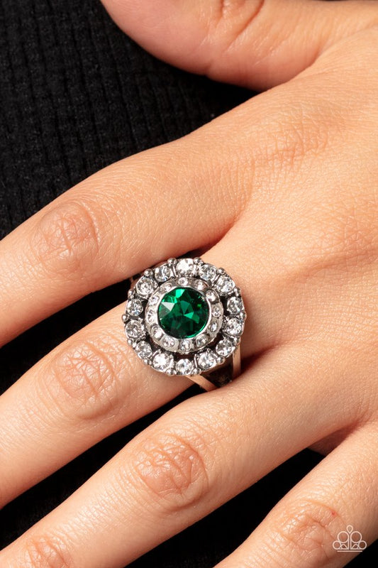 Twinkling Trance - Green - Paparazzi Ring Image