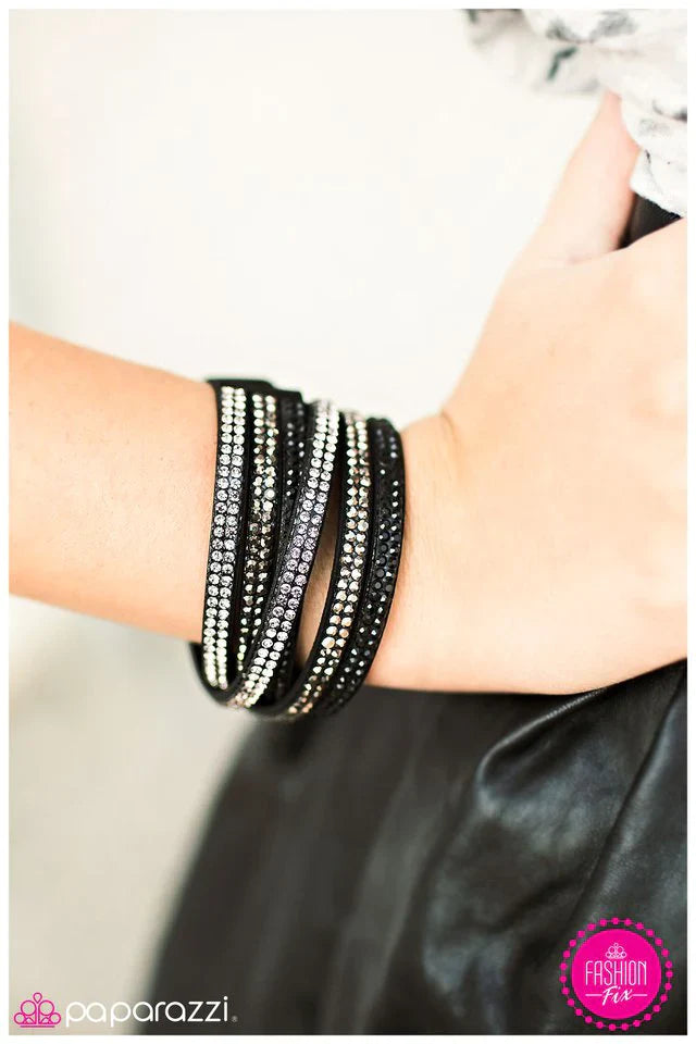 Paparazzi Bracelet ~ Shes A Bad Mama Jama - Black