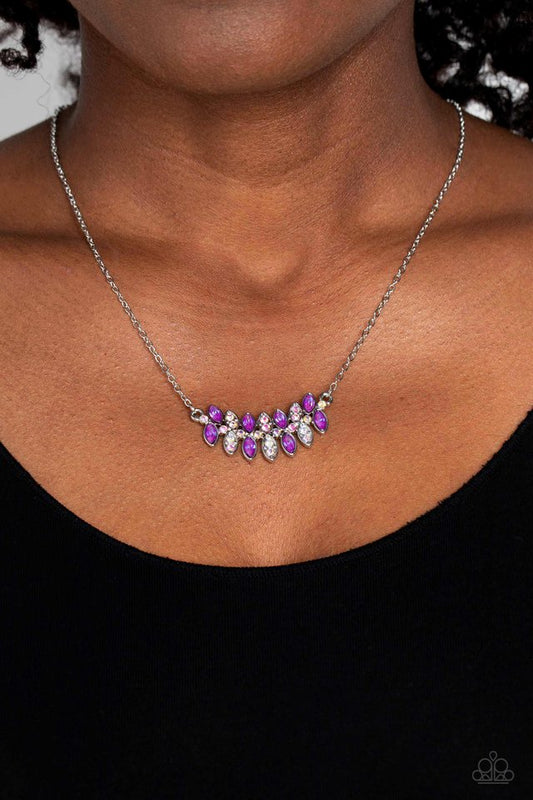 Lustrous Laurels - Purple - Paparazzi Necklace Image
