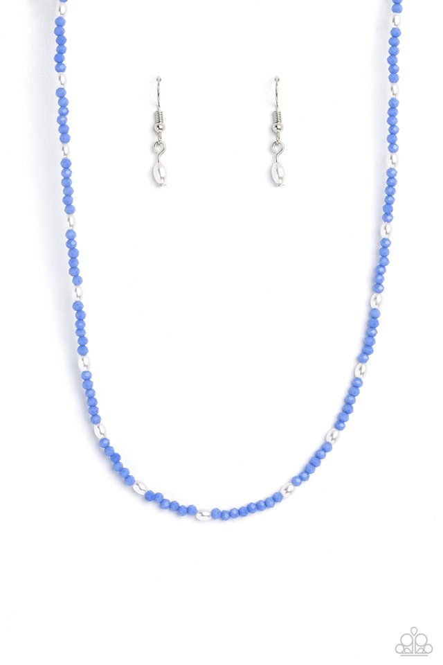 Beaded Blitz - Blue - Paparazzi Necklace Image