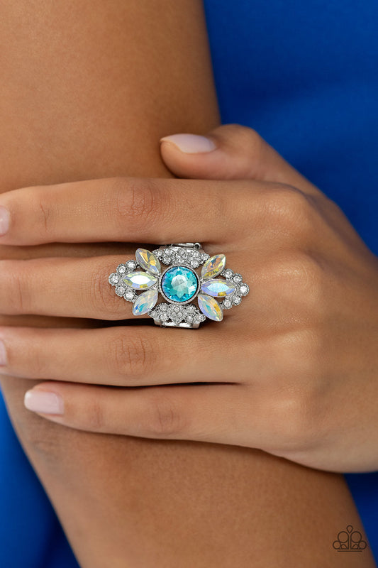 Paparazzi Ring ~ GLISTEN Here - Blue