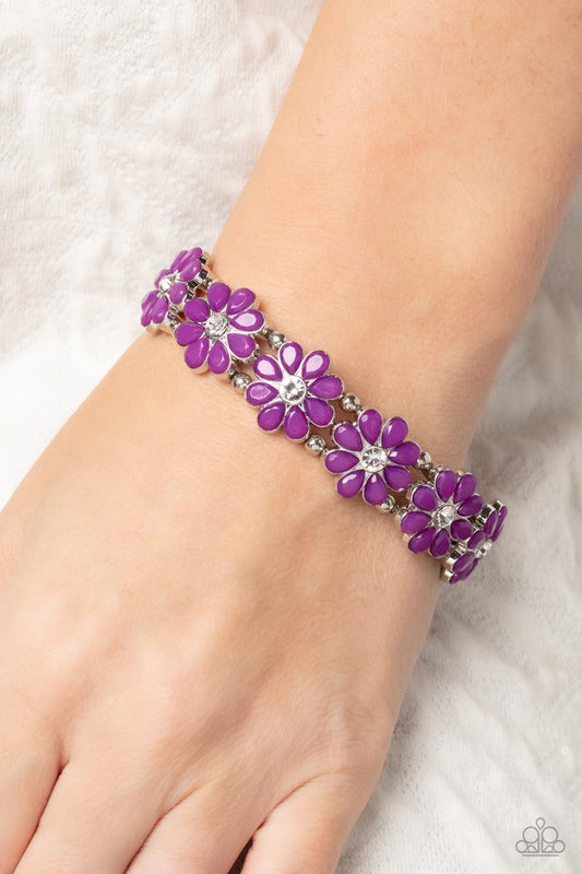 Hawaiian Holiday - Purple - Paparazzi Bracelet Image