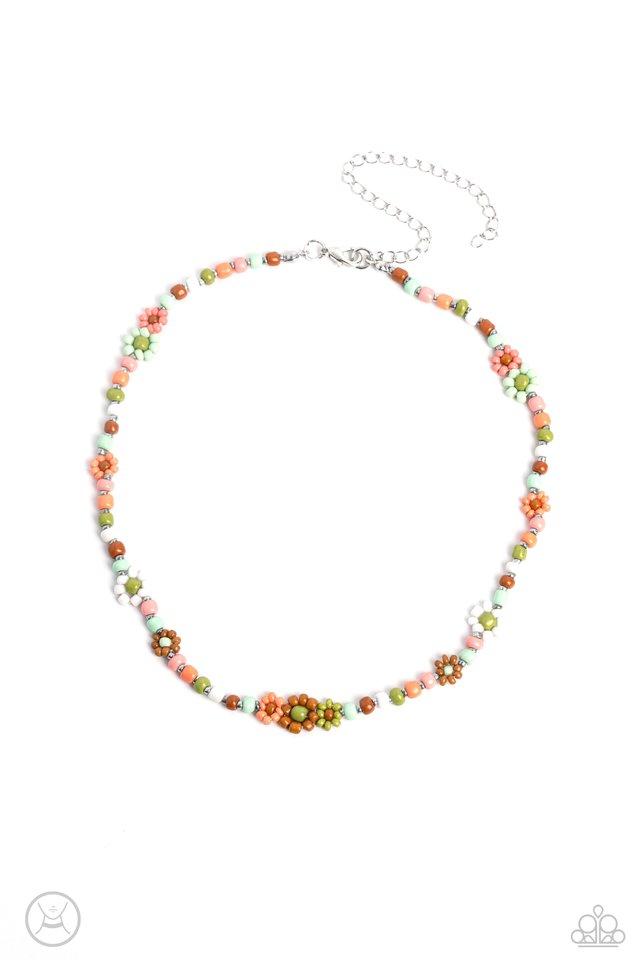 Flower Child Flair - Multi GR/MT - Paparazzi Necklace Image