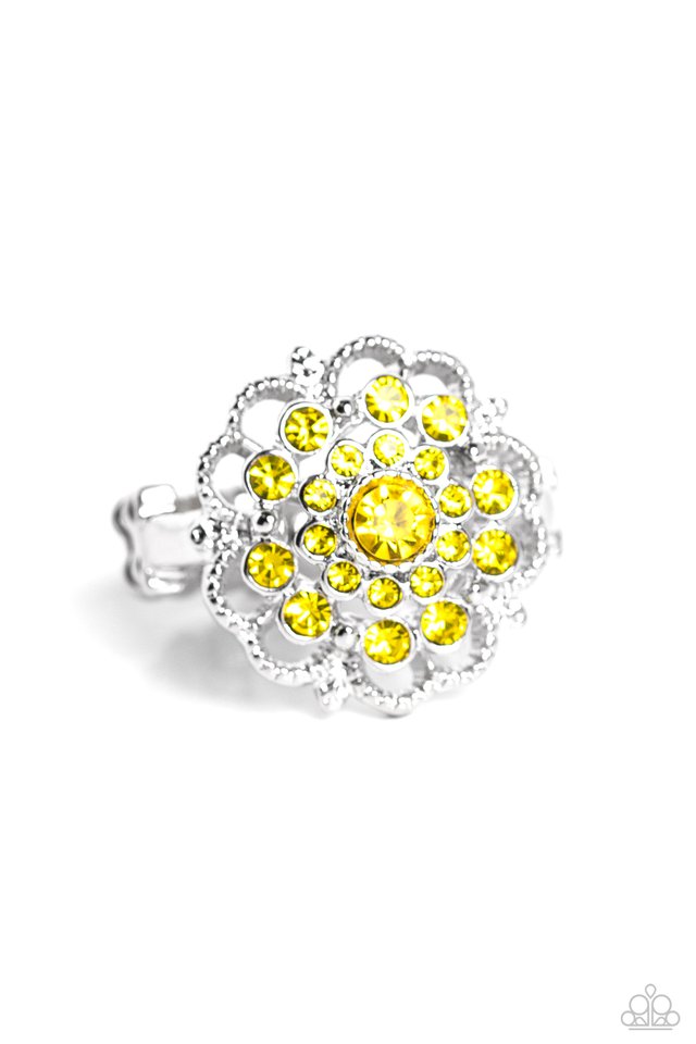Love ROSE - Yellow - Paparazzi Ring Image