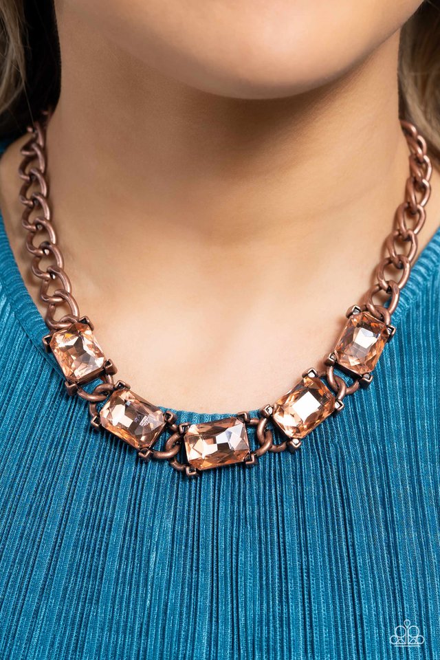 Radiating Review - Copper - Paparazzi Necklace Image