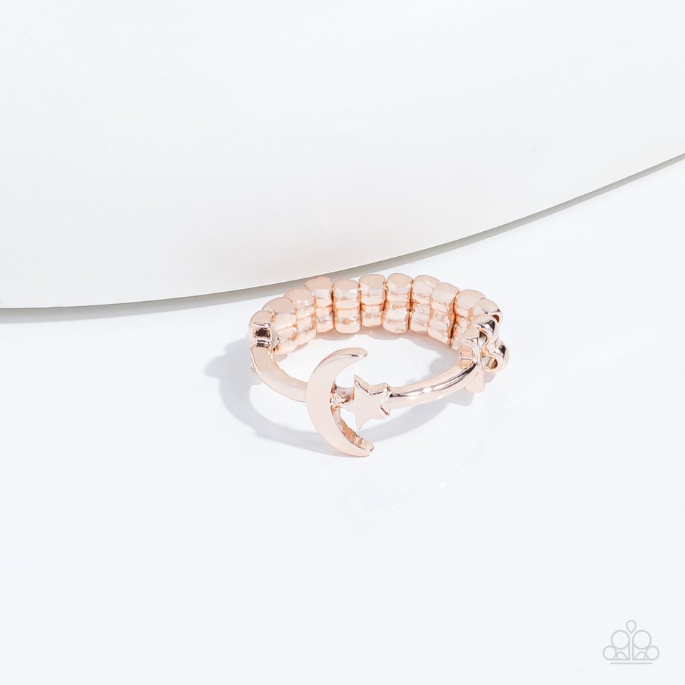 Astral Allure - Rose Gold - Paparazzi Ring Image