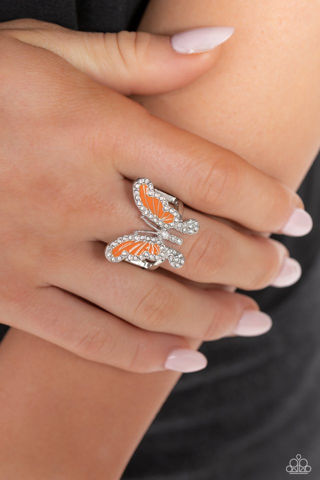 All Good WINGS - Orange - Paparazzi Ring Image